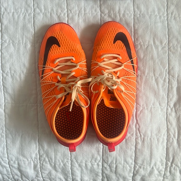 LIKE NEW Nike Free Cross Bionic 1.0 Orange/Red - Picture 1 of 3